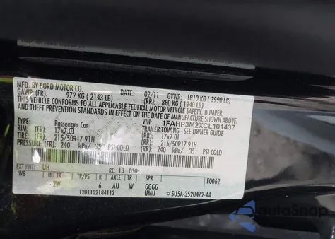 2012 Ford Focus Sel z USA, uszkodzony, nr VIN 1FAHP3M2XCL101437